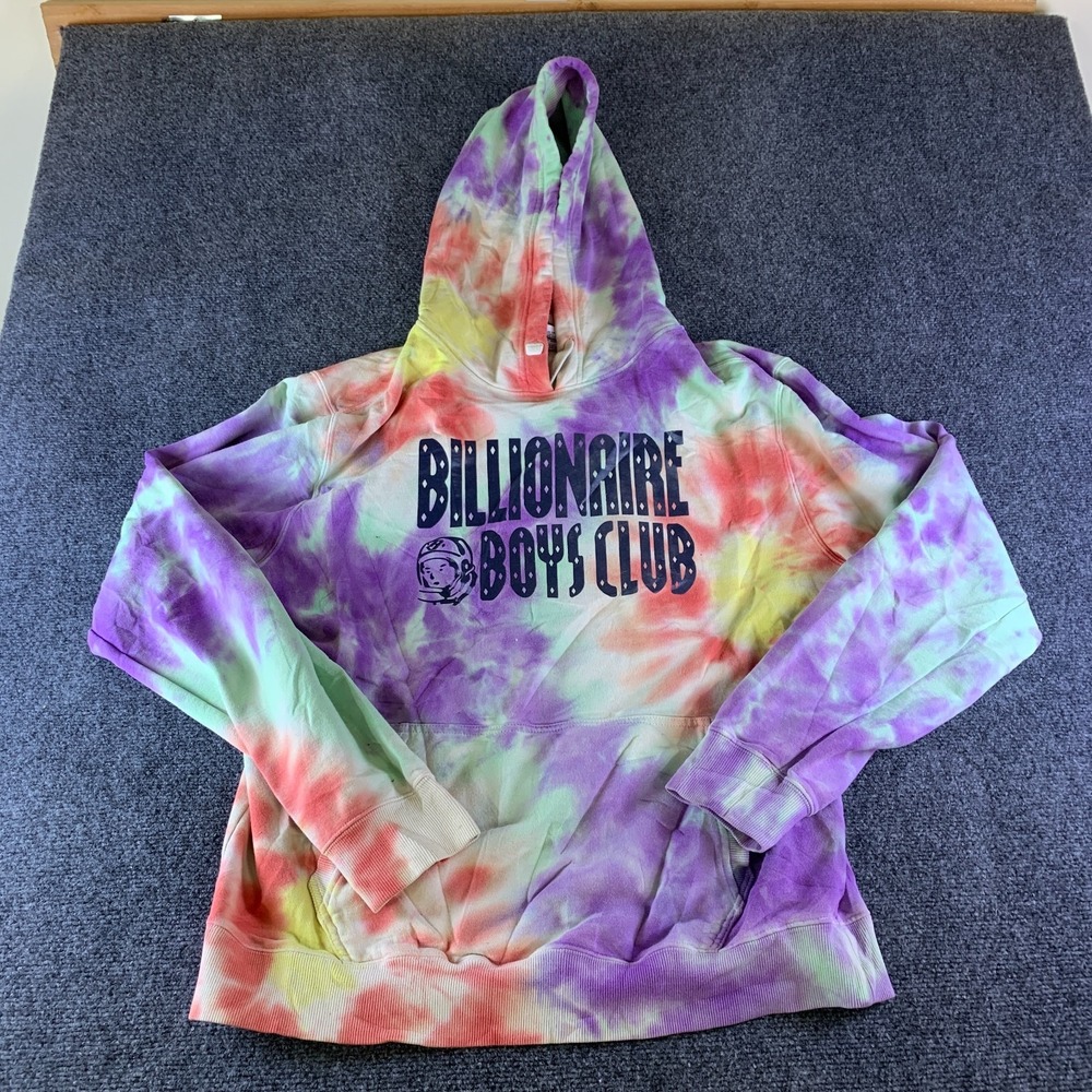Billionaire Boys Club Dogwood Hoodie Mens XL Multicolor Tie Dye Cotton Pullover